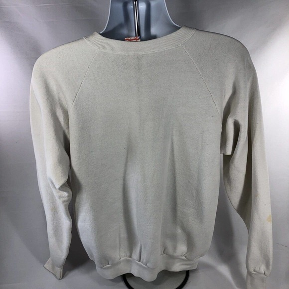 VTG Myrtle Beach South Carolina Sweatshirt Mens XL White Sailboat 90s Discolored - Picture 8 of 12